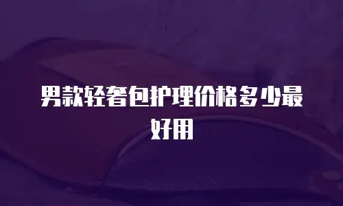 男款轻奢包护理价格多少最好用