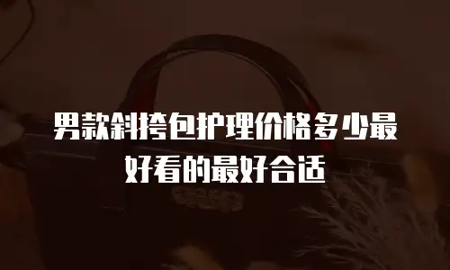 男款斜挎包护理价格多少最好看的最好合适