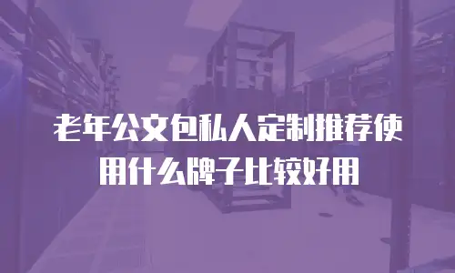 老年公文包私人定制推荐使用什么牌子比较好用