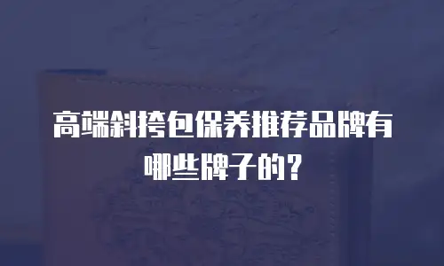 高端斜挎包保养推荐品牌有哪些牌子的？