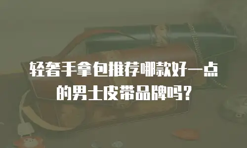 轻奢手拿包推荐哪款好一点的男士皮带品牌吗？