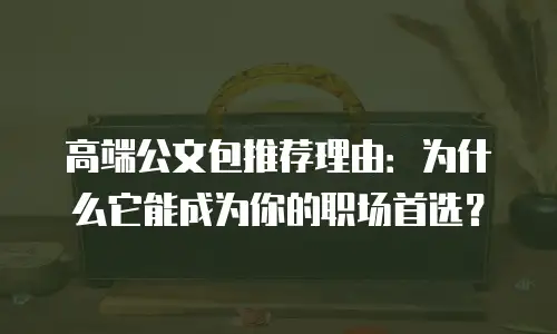 高端公文包推荐理由：为什么它能成为你的职场首选？