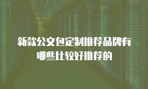 新款公文包定制推荐品牌有哪些比较好推荐的