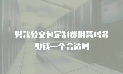 男款公文包定制费用高吗多少钱一个合适吗