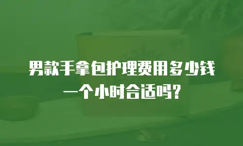男款手拿包护理费用多少钱一个小时合适吗？