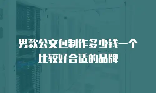 男款公文包制作多少钱一个比较好合适的品牌