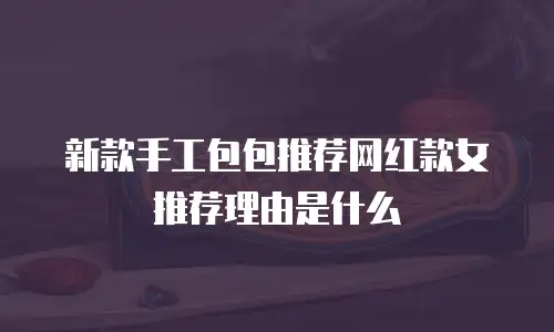 新款手工包包推荐网红款女推荐理由是什么