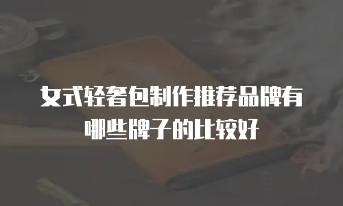 女式轻奢包制作推荐品牌有哪些牌子的比较好