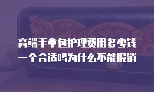 高端手拿包护理费用多少钱一个合适吗为什么不能报销