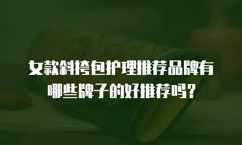 女款斜挎包护理推荐品牌有哪些牌子的好推荐吗？