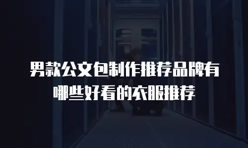 男款公文包制作推荐品牌有哪些好看的衣服推荐
