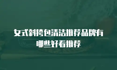 女式斜挎包清洁推荐品牌有哪些好看推荐