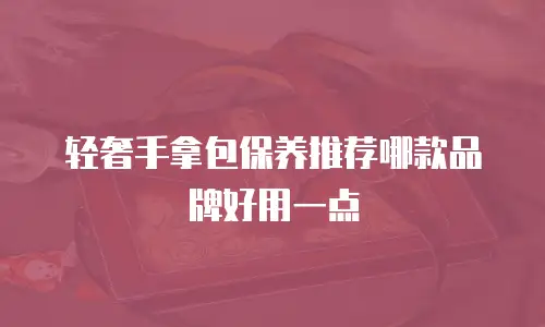 轻奢手拿包保养推荐哪款品牌好用一点