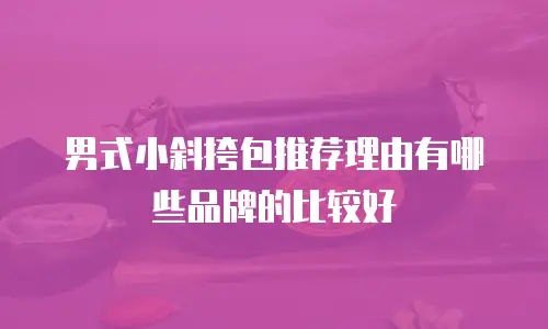 男式小斜挎包推荐理由有哪些品牌的比较好