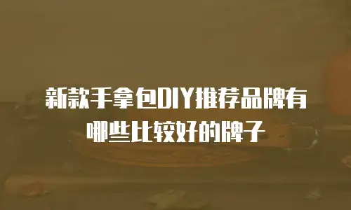 新款手拿包DIY推荐品牌有哪些比较好的牌子