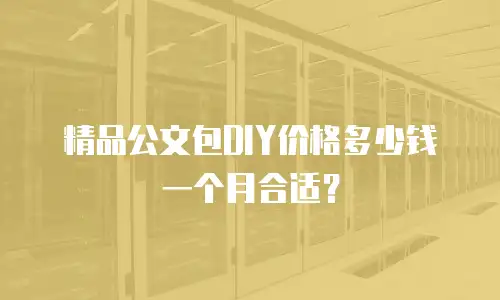 精品公文包DIY价格多少钱一个月合适？