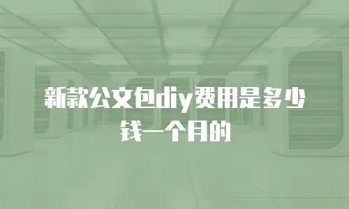 新款公文包diy费用是多少钱一个月的