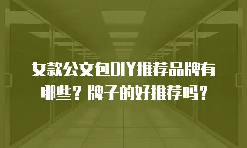 女款公文包DIY推荐品牌有哪些？牌子的好推荐吗？