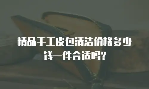 精品手工皮包清洁价格多少钱一件合适吗？