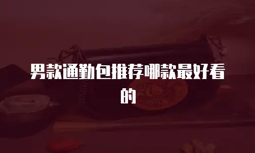 男款通勤包推荐哪款最好看的