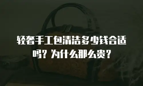 轻奢手工包清洁多少钱合适吗？为什么那么贵？