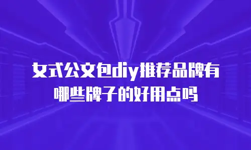 女式公文包diy推荐品牌有哪些牌子的好用点吗