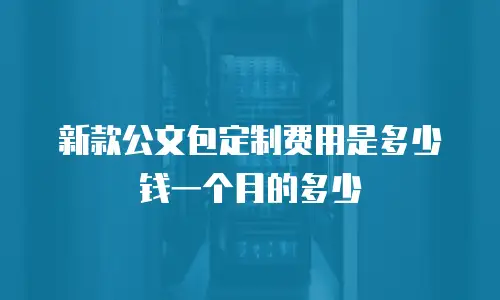 新款公文包定制费用是多少钱一个月的多少