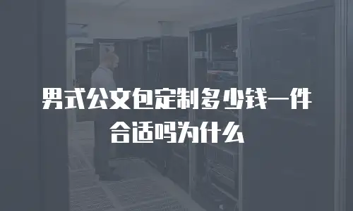 男式公文包定制多少钱一件合适吗为什么