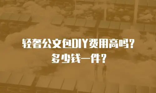 轻奢公文包DIY费用高吗？多少钱一件？