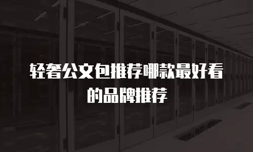 轻奢公文包推荐哪款最好看的品牌推荐
