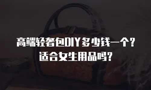 高端轻奢包DIY多少钱一个？适合女生用品吗？