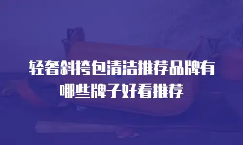 轻奢斜挎包清洁推荐品牌有哪些牌子好看推荐