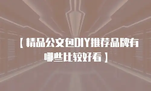 【精品公文包DIY推荐品牌有哪些比较好看】