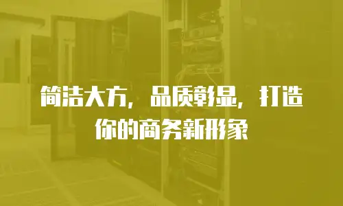 简洁大方，品质彰显，打造你的商务新形象