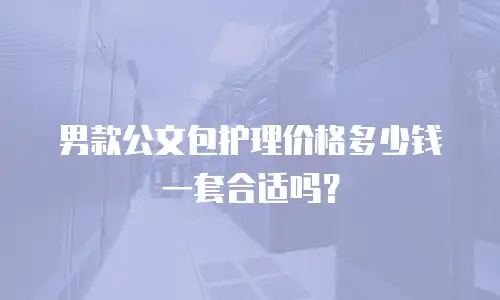 男款公文包护理价格多少钱一套合适吗？