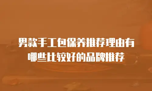 男款手工包保养推荐理由有哪些比较好的品牌推荐