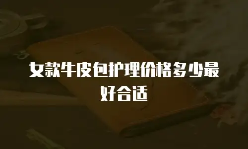 女款牛皮包护理价格多少最好合适
