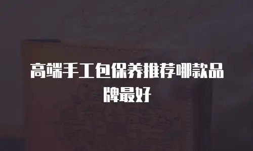 高端手工包保养推荐哪款品牌最好