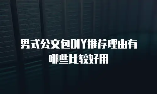 男式公文包DIY推荐理由有哪些比较好用