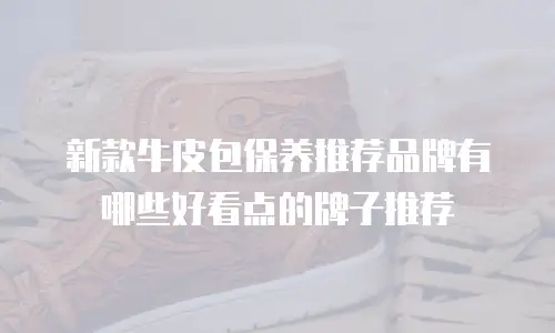 新款牛皮包保养推荐品牌有哪些好看点的牌子推荐