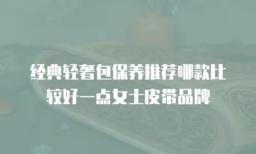经典轻奢包保养推荐哪款比较好一点女士皮带品牌