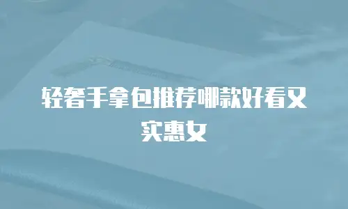 轻奢手拿包推荐哪款好看又实惠女