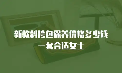 新款斜挎包保养价格多少钱一套合适女士