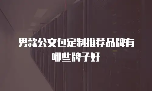 男款公文包定制推荐品牌有哪些牌子好