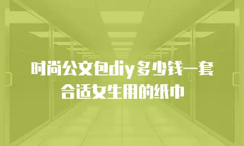 时尚公文包diy多少钱一套合适女生用的纸巾