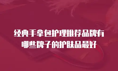 经典手拿包护理推荐品牌有哪些牌子的护肤品最好