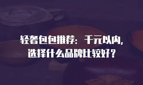 轻奢包包推荐：千元以内，选择什么品牌比较好？