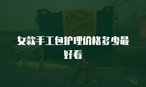 女款手工包护理价格多少最好看
