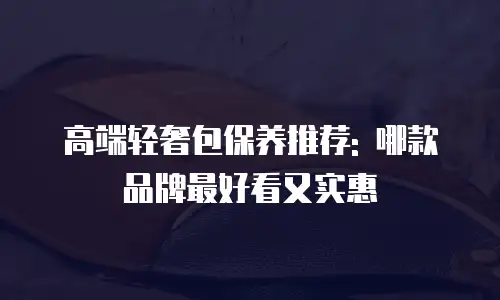 高端轻奢包保养推荐: 哪款品牌最好看又实惠