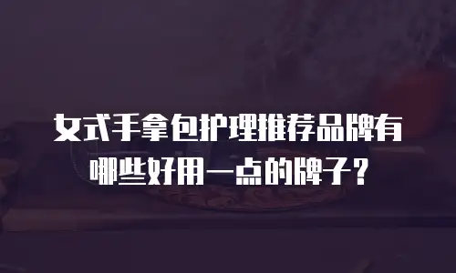 女式手拿包护理推荐品牌有哪些好用一点的牌子？